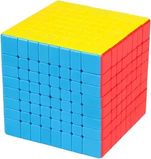 Willking MoYu Meilong 8x8 Speed Puzzle Cube MFJS 8x8 Magic Cubes Moyu Cube Stickerless Meilong 8x8x8 Cubing Classroom MF8 Speed Education Toys