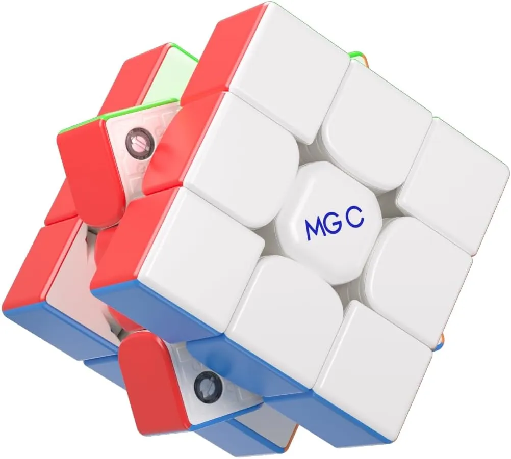 Willking YJ MGC EVO 3x3 II Magnetic Speed Cube Yongjun MGC EVO V2 Stickerless Flagship Puzzle Cube YJ Upgraded 3x3 Cube for Speed Cubing 55.5mm