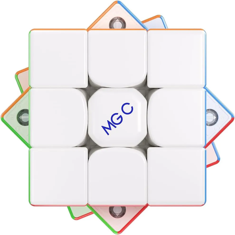 Willking YJ MGC EVO 3x3 II Magnetic Speed Cube Yongjun MGC EVO V2 Stickerless Flagship Puzzle Cube YJ Upgraded 3x3 Cube for Speed Cubing 55.5mm