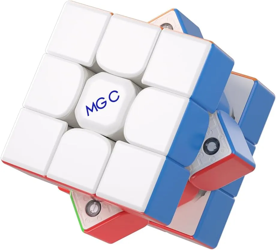 Willking YJ MGC EVO 3x3 II Magnetic Speed Cube Yongjun MGC EVO V2 Stickerless Flagship Puzzle Cube YJ Upgraded 3x3 Cube for Speed Cubing 55.5mm