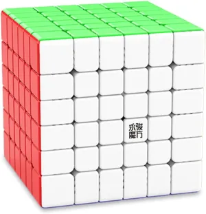 Willking YJ Yushi 2M 6X6 Magnetic Speed Cube Stickerless Yongjun 2M 6x6x6 Magnetic Magic Cube Puzzle 65mm