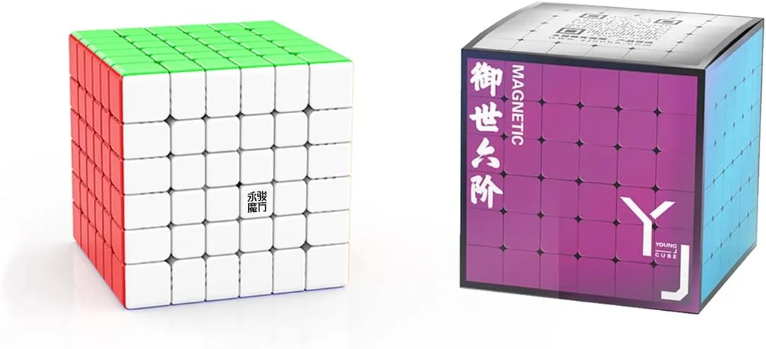 Willking YJ Yushi 2M 6X6 Magnetic Speed Cube Stickerless Yongjun 2M 6x6x6 Magnetic Magic Cube Puzzle 65mm