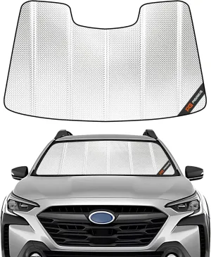 Windshield Sun Shade for 2023-2025 Subaru Outback; 2023-2025 Subaru Legacy with Eyesight Driver Assist System. Front Window Sunshade with Storage Bag