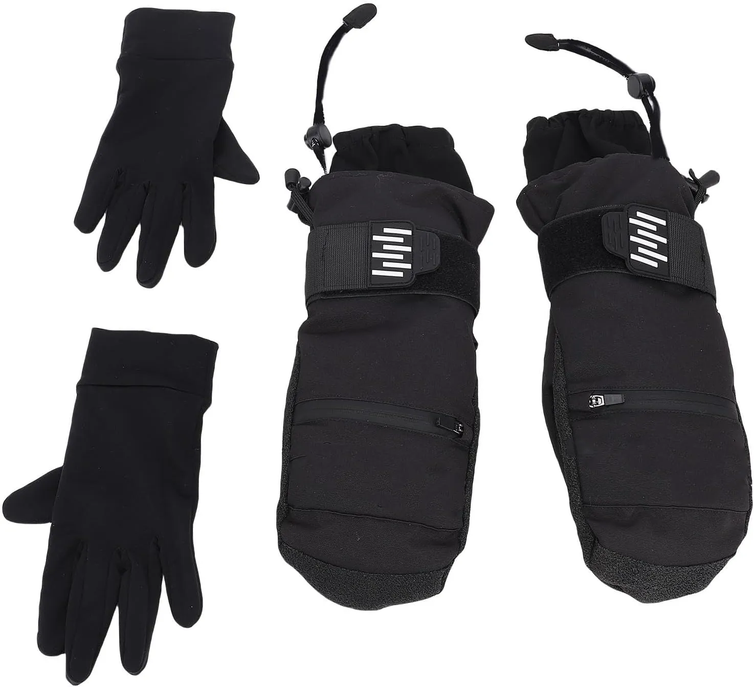Winter Gloves, Aramid Fiber Ski Gloves Thermal Warm Liner Rainproof for Cold Weather for Men (L)