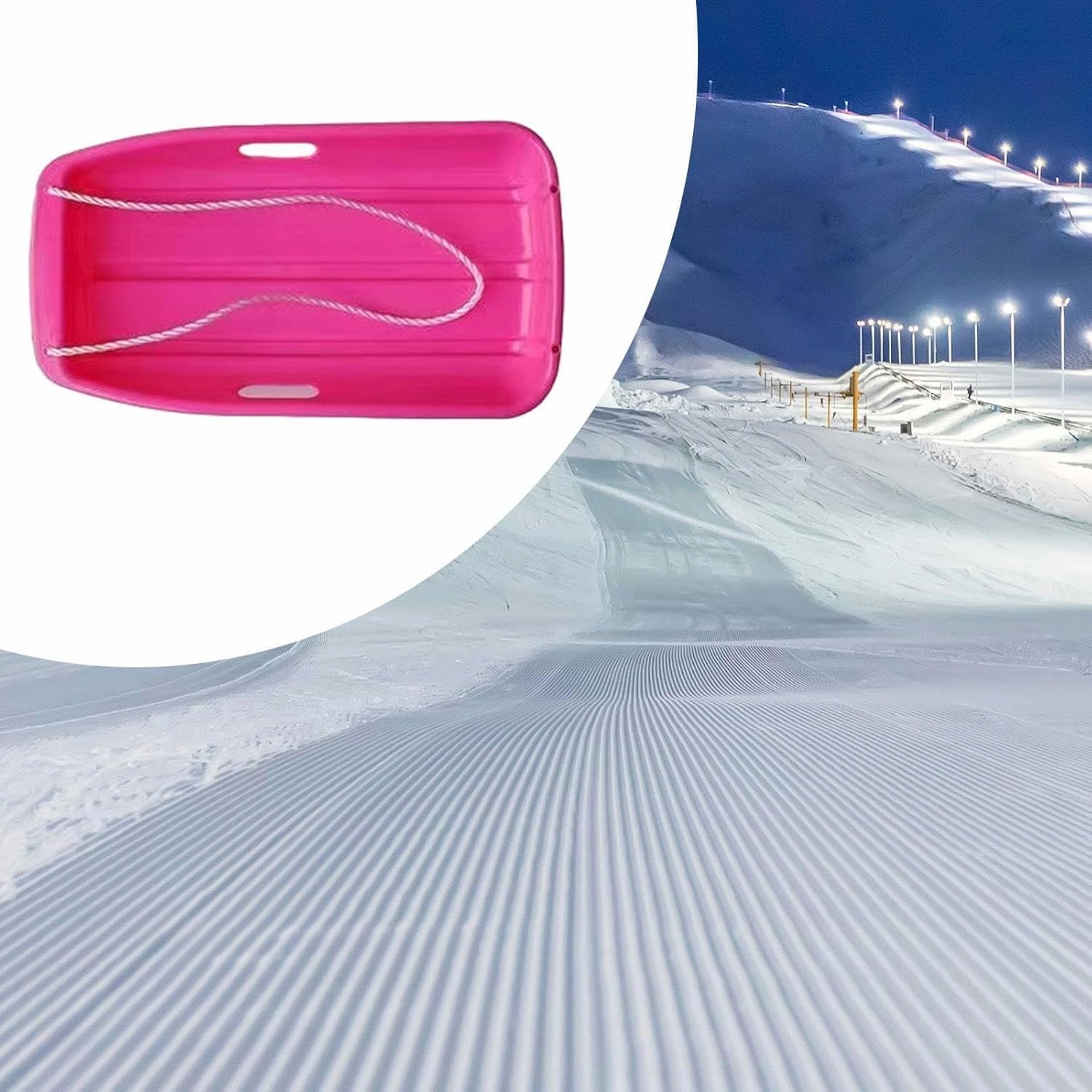Winter Snow Sled for Adults, Snow Toy, Flexible,Sledding,Supplies,Downhill Sprinter Sleds,Sand Board Sleigh for Sports,Garden