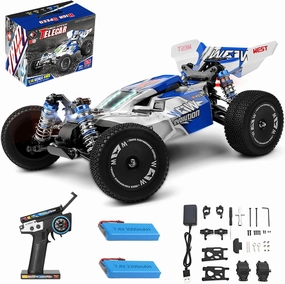 WLtoys 144011 1/14 4WD RC Cars for Adults, Max 43 MPH Off-Road Fast RC Cars，Upgraded Hardware(144001V2), Multifunctional Lighting Design，Suitable for Outdoor Activity and Gifts