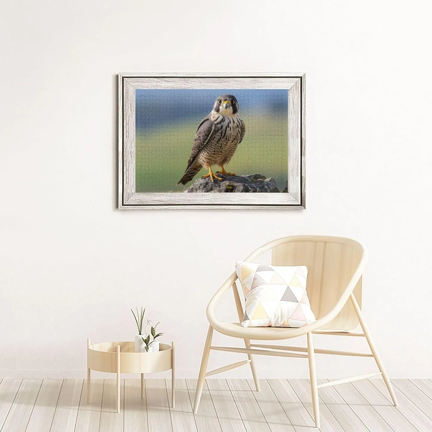 Wooden Puzzle -1000 Piece Falcons On The Grassland Printed Adult Puzzles, Perfect for Home Leisure and Entertainment -19.7x29.5 Inches