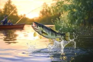 Wooden Puzzle Lake Fishing Sunset Game Pieces for Whole Family to use time Home Wall Art or Perfectly Gifts 500 PCS