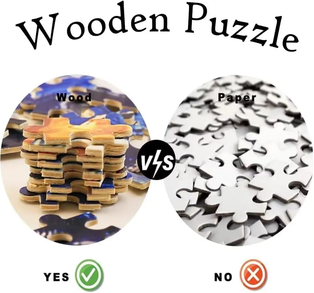 Wooden Puzzles Classic Car 1000 Piece Jigsaw Puzzle for Kids and Adults, Educational Car Art Modern Puzzles Educational Gift,Unique Present for Children and Adults 1000 PCS