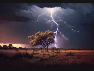 Wooden Puzzles for Adults 1000 Pieces - Jigsaw Puzzles African Grassland Lightning Wooden Puzzles Unique Brain Teasers,Educational Games Challenge Games Unique Gifts to Family and Friends