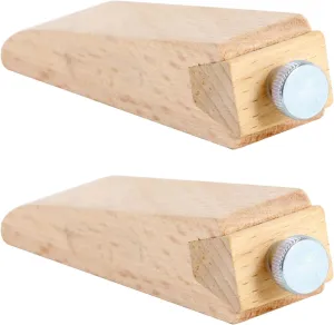 Wooden Sandpaper Block:Wood Sandpaper Retainer Square Bevel Wedge Hand Sanding Block Hand Sanding Block for Wood Leather Auto Body Sanding,2pcs, 10.5*2.2*2.2CM, QO6421IM0403ZR292