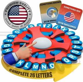 WORDSTORM – Fast-Paced 26-Letter Word Game with Countdown Timer & Flashing Red Lights, Race Against The Timer to be The Last Player, Full Alphabet Keys – Learning Game Great for All Ages