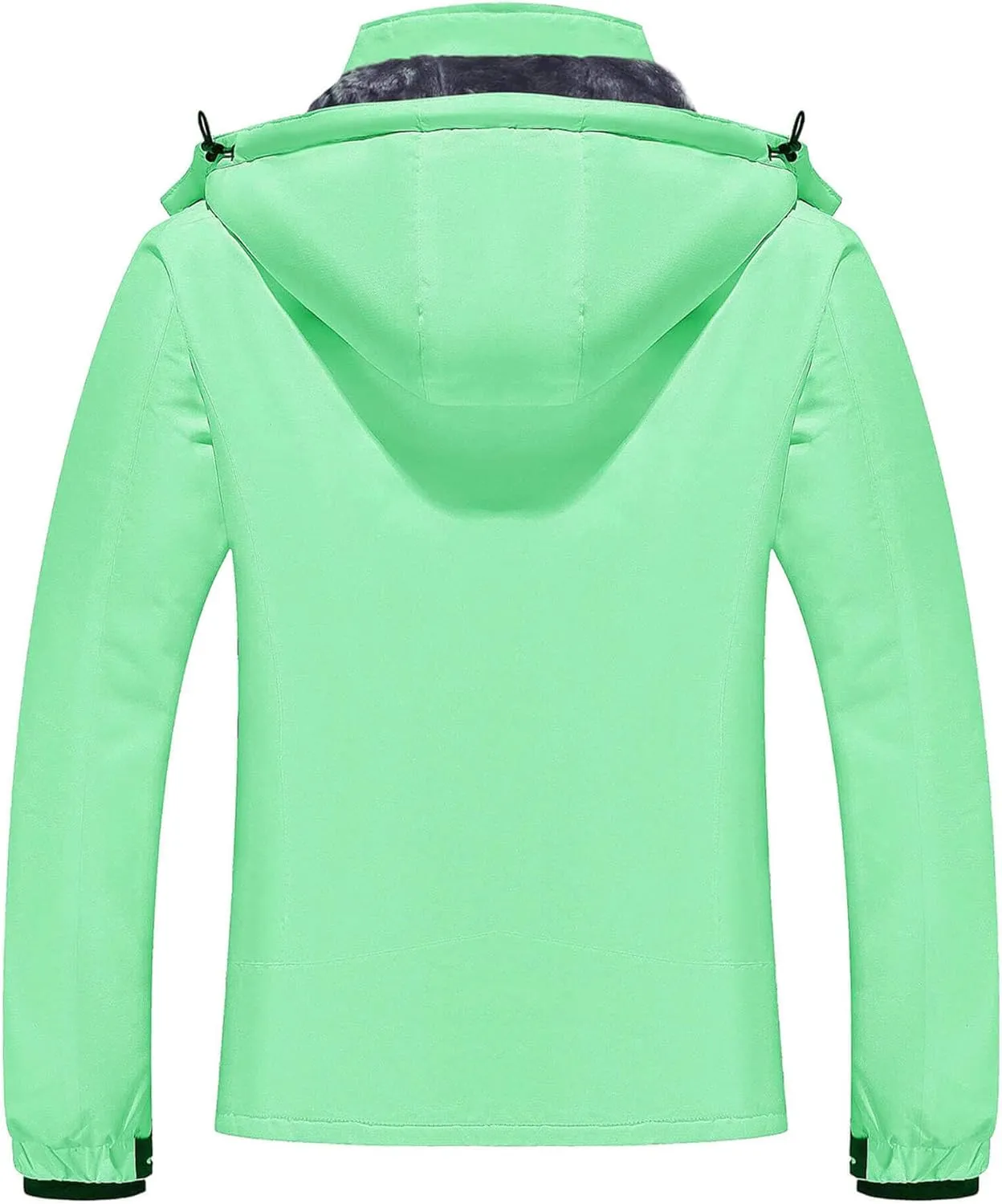 WULFUL Women’s Waterproof Snow Ski Jacket Mountain Windproof Winter Coat with Detachable Hood