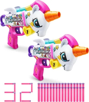 X-Shot XSHOT Blastercorn (2 Pack) by ZURU with 32 Darts Total, Air Pocket Technology Darts and Dart Storage, Outdoor Toy for Boys and Girls, Teens and Adults