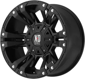 XD Series by KMC Wheels XD822 Monster 2 Matte Black Wheel (18x9"/6x135mm, 18mm offset)