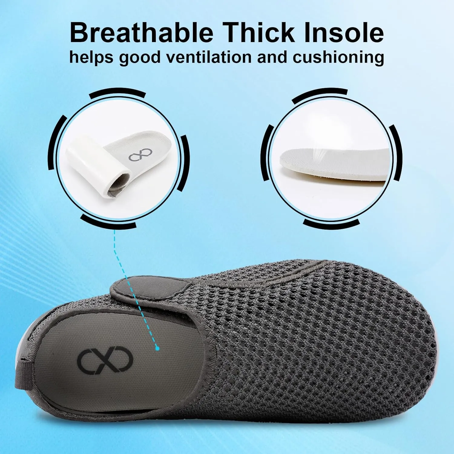 XIHALOOK Water Shoes for Women Men Quick Dry Lightweight Aqua Barefoot for Beach Swim Pool Surf Yoga Sports