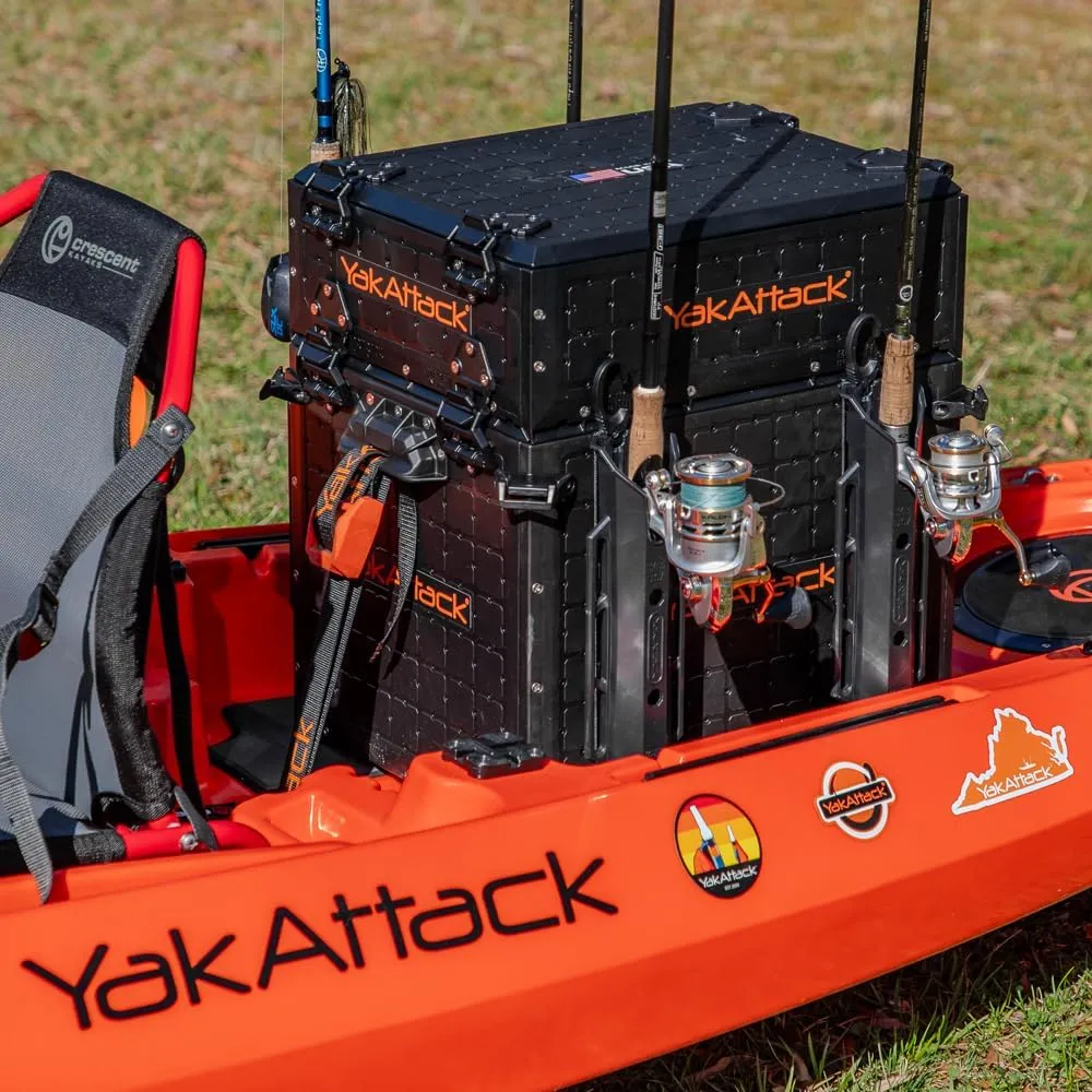 YakAttack ShortStak Upgrade Kit for BlackPak Pro, 13" x 16" - Black (BLP-AC-0010-BK) | Kayak Fishing Accessories
