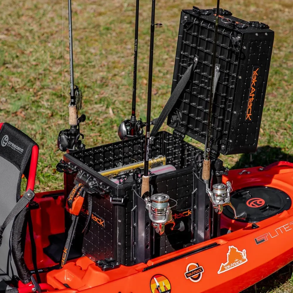 YakAttack ShortStak Upgrade Kit for BlackPak Pro, 13" x 16" - Black (BLP-AC-0010-BK) | Kayak Fishing Accessories