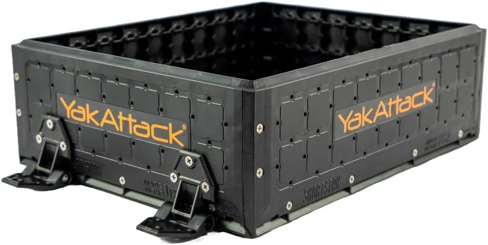 YakAttack ShortStak Upgrade Kit for BlackPak Pro, 13" x 16" - Black (BLP-AC-0010-BK) | Kayak Fishing Accessories