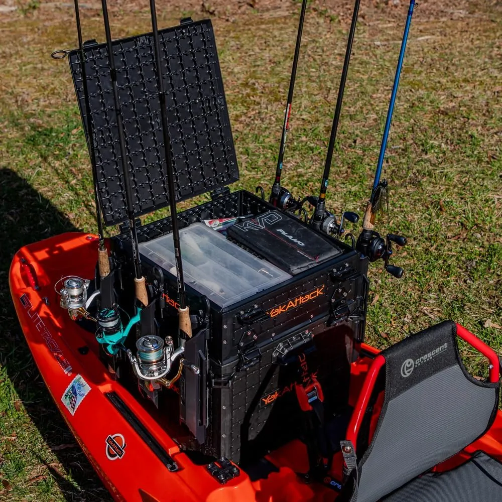 YakAttack ShortStak Upgrade Kit for BlackPak Pro, 16" x 16" - Black (BLP-AC-0011-BK) | Kayak Fishing Accessories