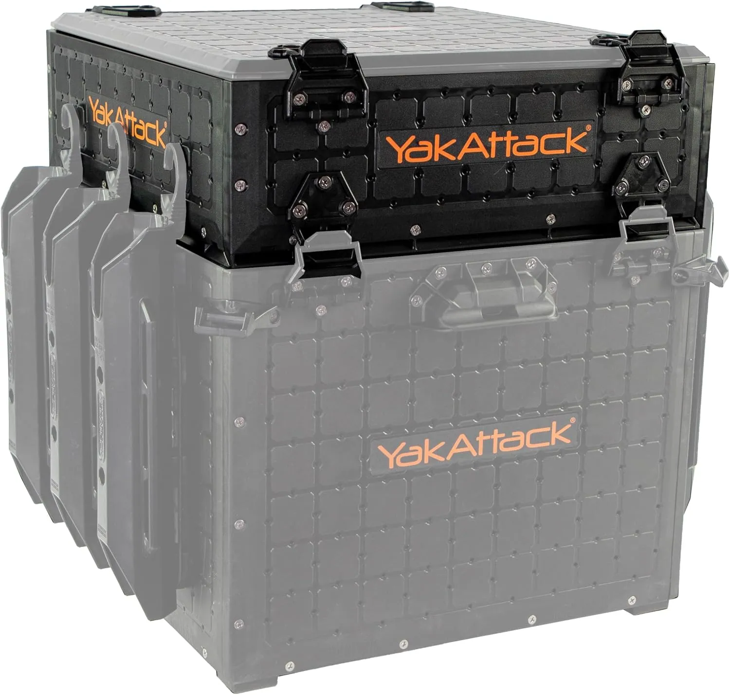 YakAttack ShortStak Upgrade Kit for BlackPak Pro, 16" x 16" - Black (BLP-AC-0011-BK) | Kayak Fishing Accessories