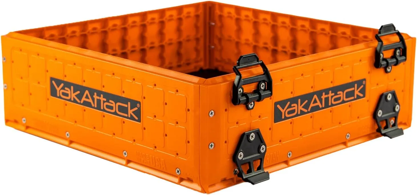 YakAttack ShortStak Upgrade Kit for BlackPak Pro, 16" x 16" - YakAttack Orange (BLP-AC-0011-OR) | Kayak Fishing Accessories