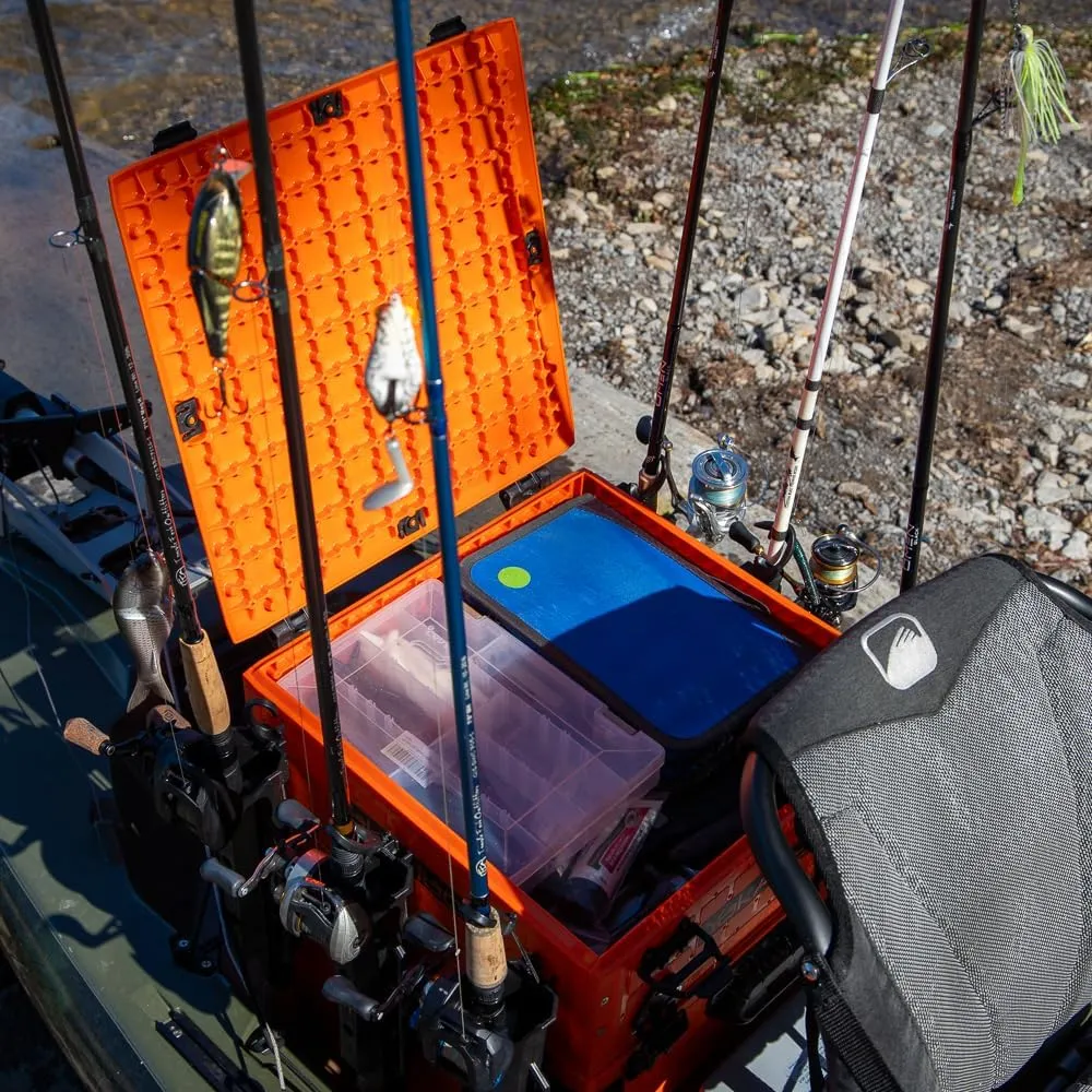 YakAttack ShortStak Upgrade Kit for BlackPak Pro, 16" x 16" - YakAttack Orange (BLP-AC-0011-OR) | Kayak Fishing Accessories