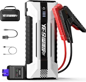 YESPER Car Battery Jump Starter- 4120A Peak Portable Car Starter (All Gas, up to 10.0L Diesel Engine) with Booster, 12V Jump Box Battery Jump Pack with Carry Case& DSLI Safe Tech