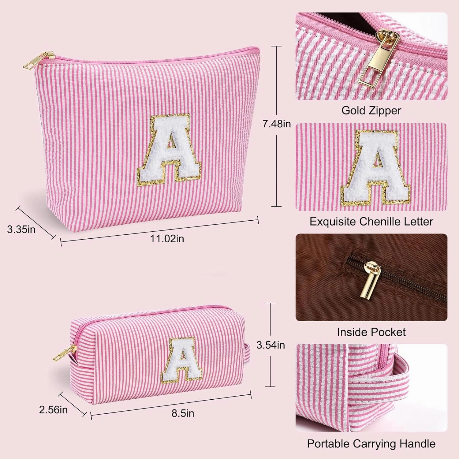 YOOLIFE Teen Girl Gifts Trendy Stuff for Girls | Makeup Bag Christmas Gifts for Girls Cosmetic Bag Touchland Case Stuff for Teen Girls Skincare for Girls 8 9 10 11 12 13 14 15 16 Year Old Girl Gifts S