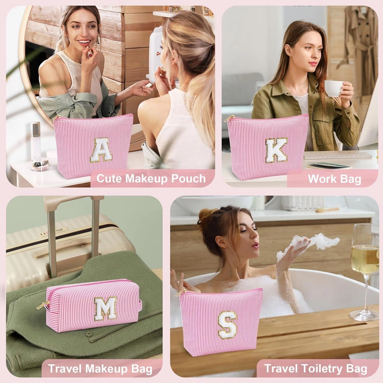 YOOLIFE Teen Girl Gifts Trendy Stuff for Girls | Makeup Bag Christmas Gifts for Girls Cosmetic Bag Touchland Case Stuff for Teen Girls Skincare for Girls 8 9 10 11 12 13 14 15 16 Year Old Girl Gifts S