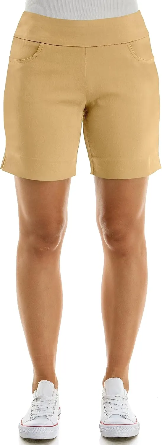 Zac & Rachel Women's Pull on Millennium Shorts W/Front Pockets