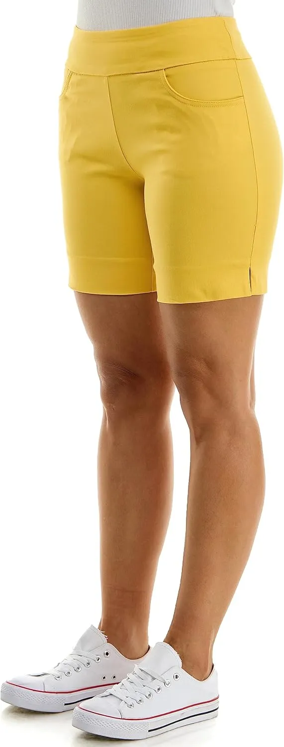 Zac & Rachel Women's Pull on Millennium Shorts W/Front Pockets
