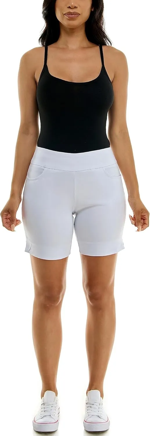 Zac & Rachel Women's Pull on Millennium Shorts W/Front Pockets