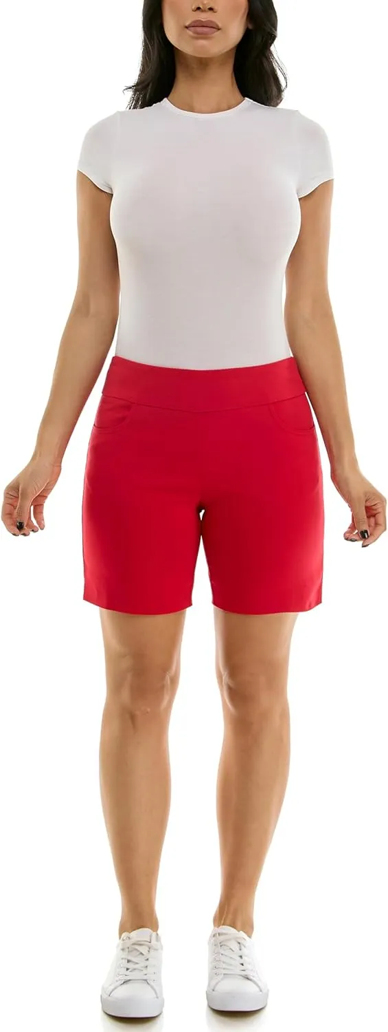Zac & Rachel Women's Pull on Millennium Shorts W/Front Pockets
