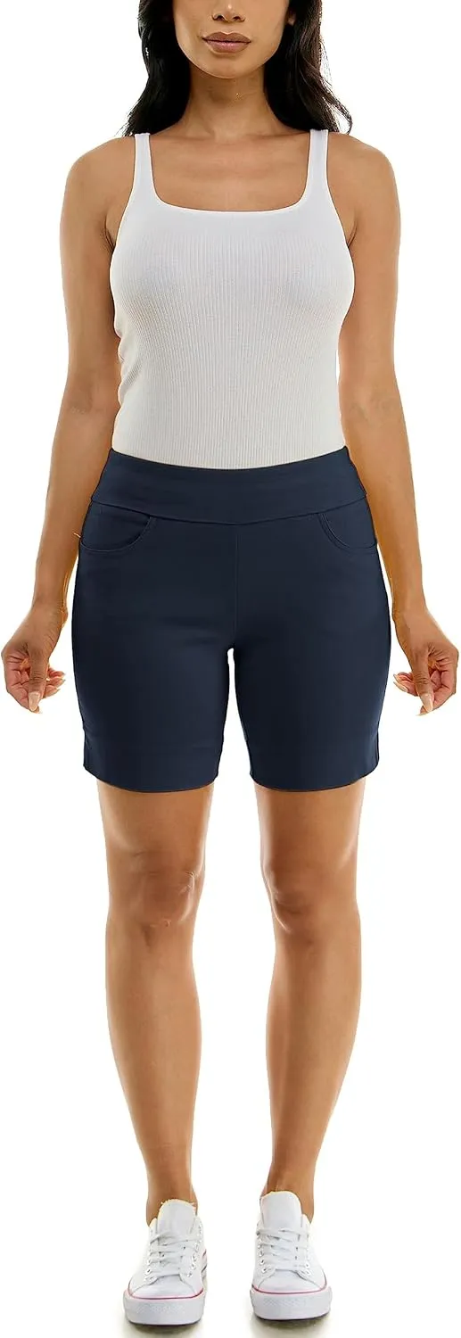 Zac & Rachel Women's Pull on Millennium Shorts W/Front Pockets