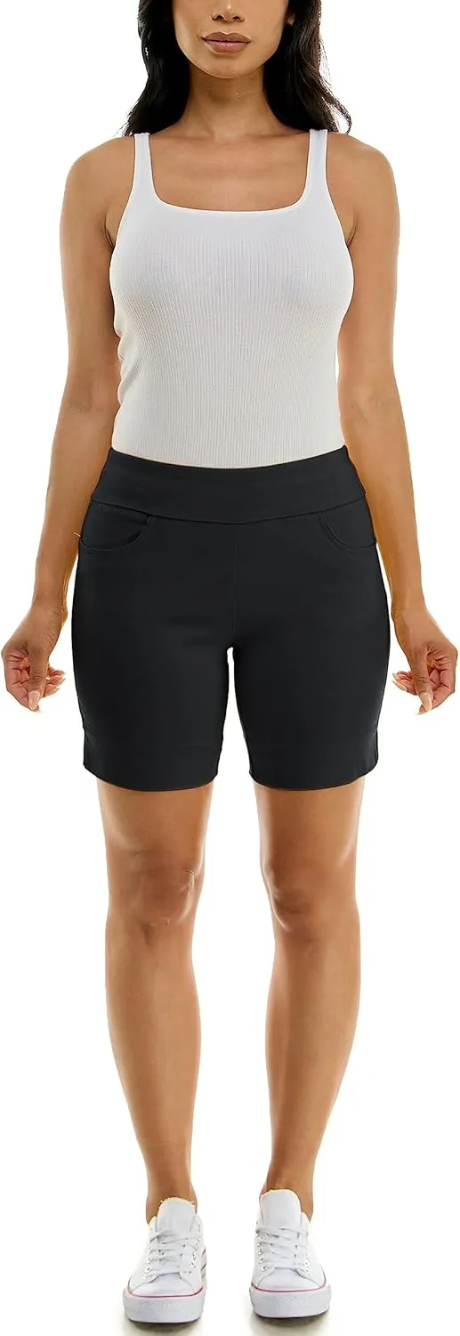 Zac & Rachel Women's Pull on Millennium Shorts W/Front Pockets