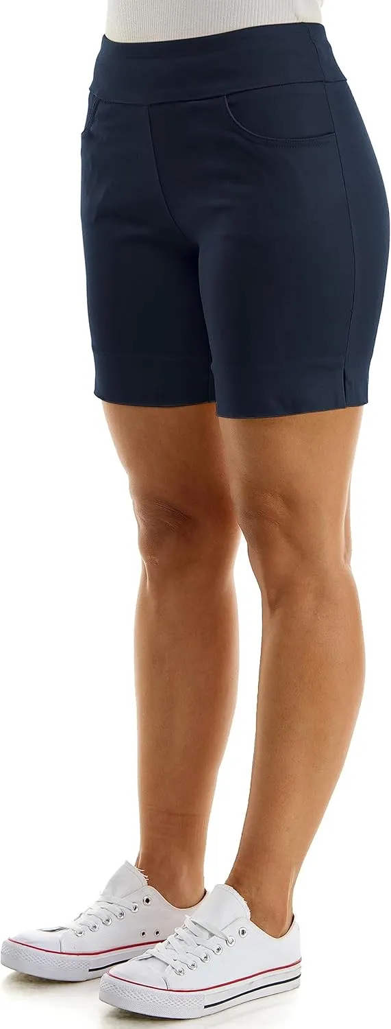 Zac & Rachel Women's Pull on Millennium Shorts W/Front Pockets