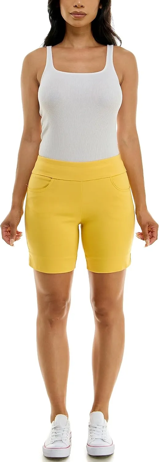 Zac & Rachel Women's Pull on Millennium Shorts W/Front Pockets