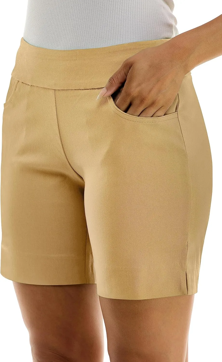 Zac & Rachel Women's Pull on Millennium Shorts W/Front Pockets