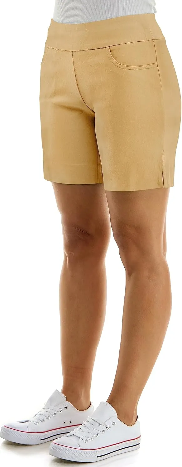 Zac & Rachel Women's Pull on Millennium Shorts W/Front Pockets