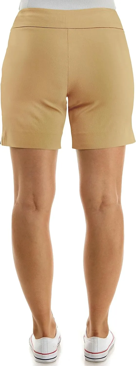 Zac & Rachel Women's Pull on Millennium Shorts W/Front Pockets