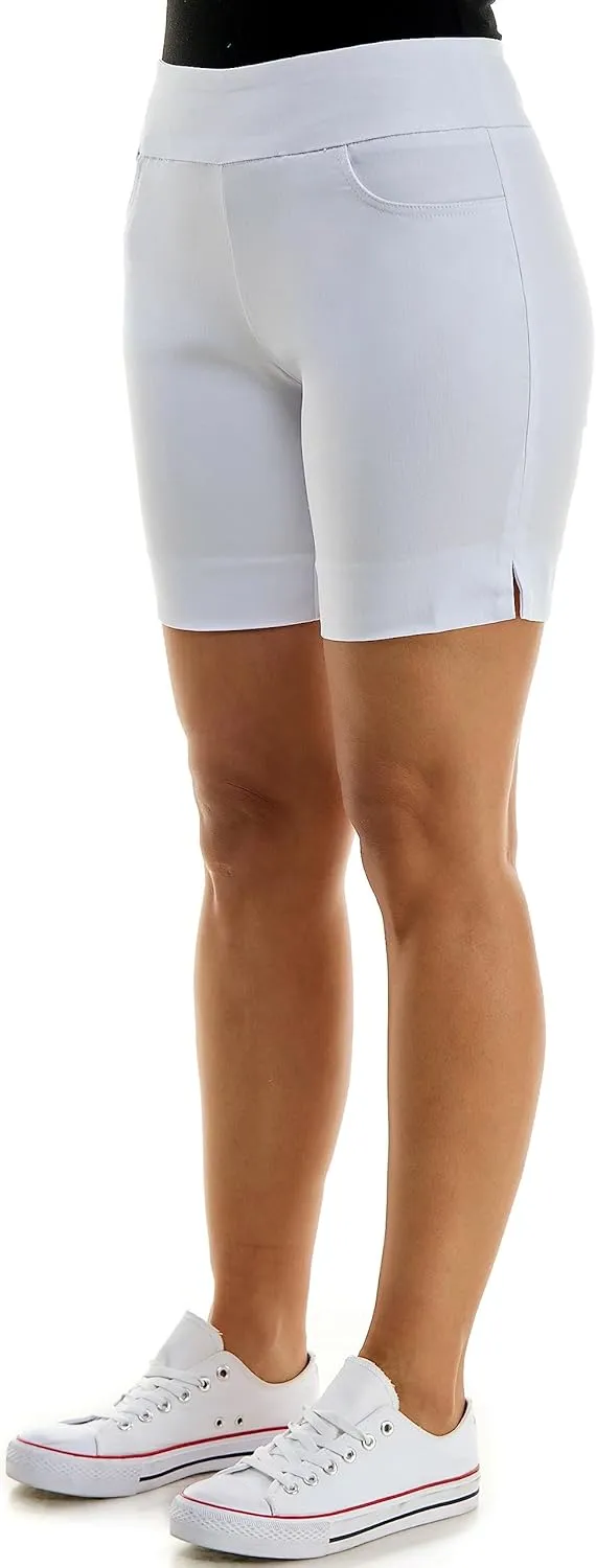 Zac & Rachel Women's Pull on Millennium Shorts W/Front Pockets