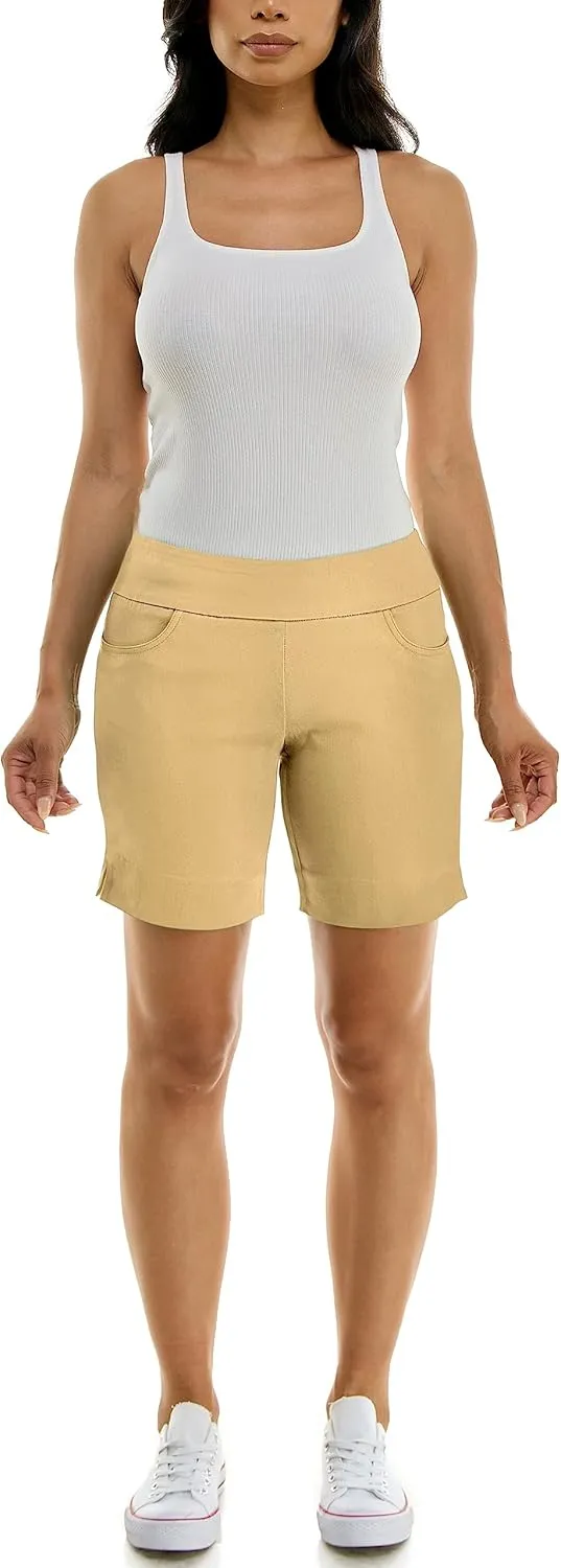 Zac & Rachel Women's Pull on Millennium Shorts W/Front Pockets