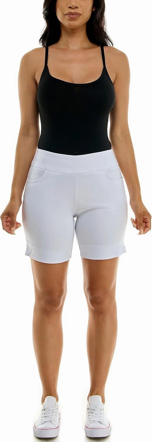 Zac & Rachel Women's Pull on Millennium Shorts W/Front Pockets