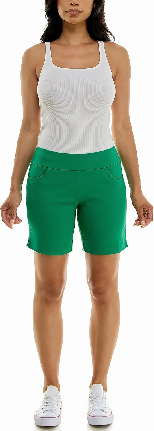 Zac & Rachel Women's Pull on Millennium Shorts W/Front Pockets