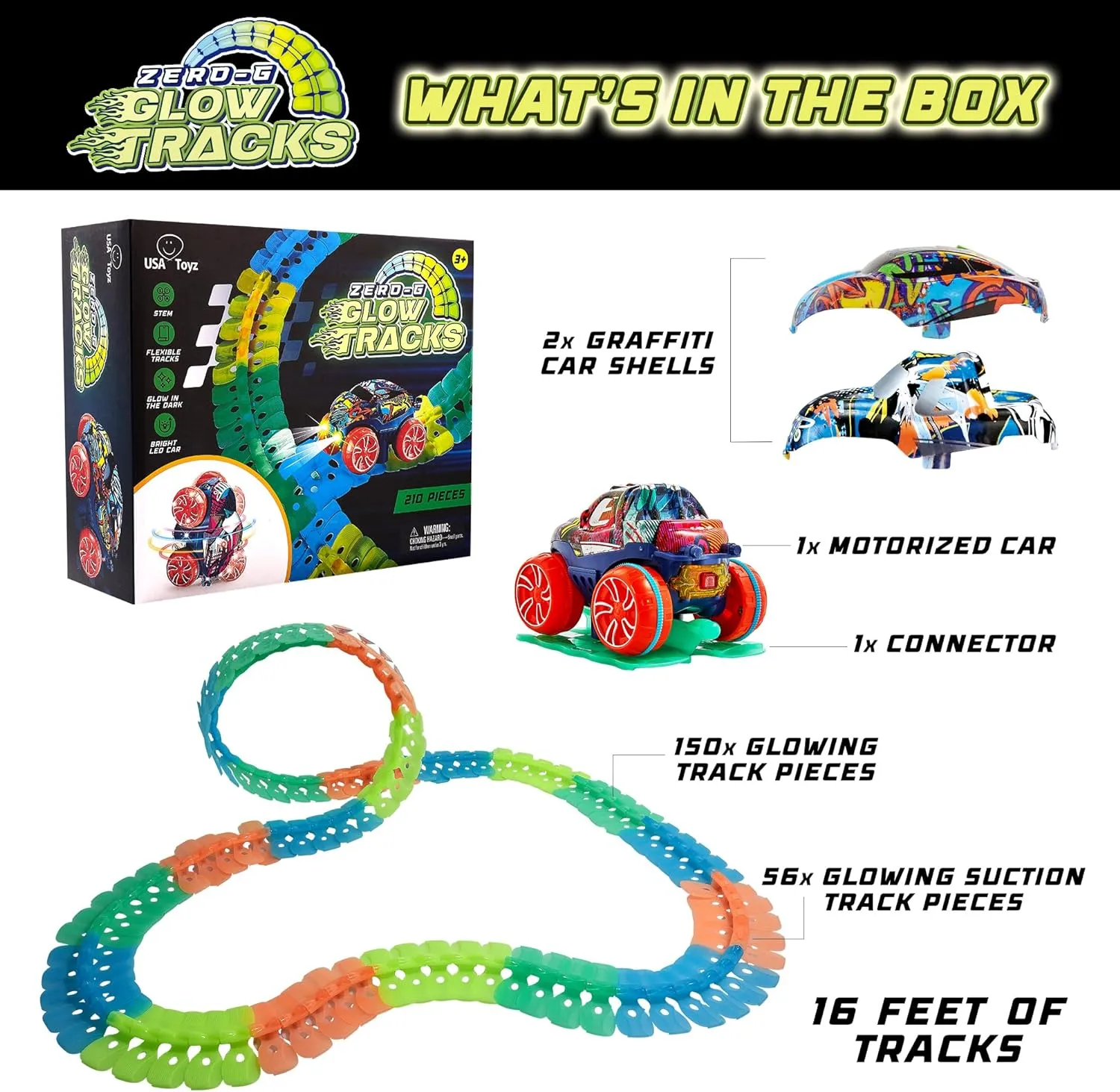 Zero-G Glow Tracks 210pcs