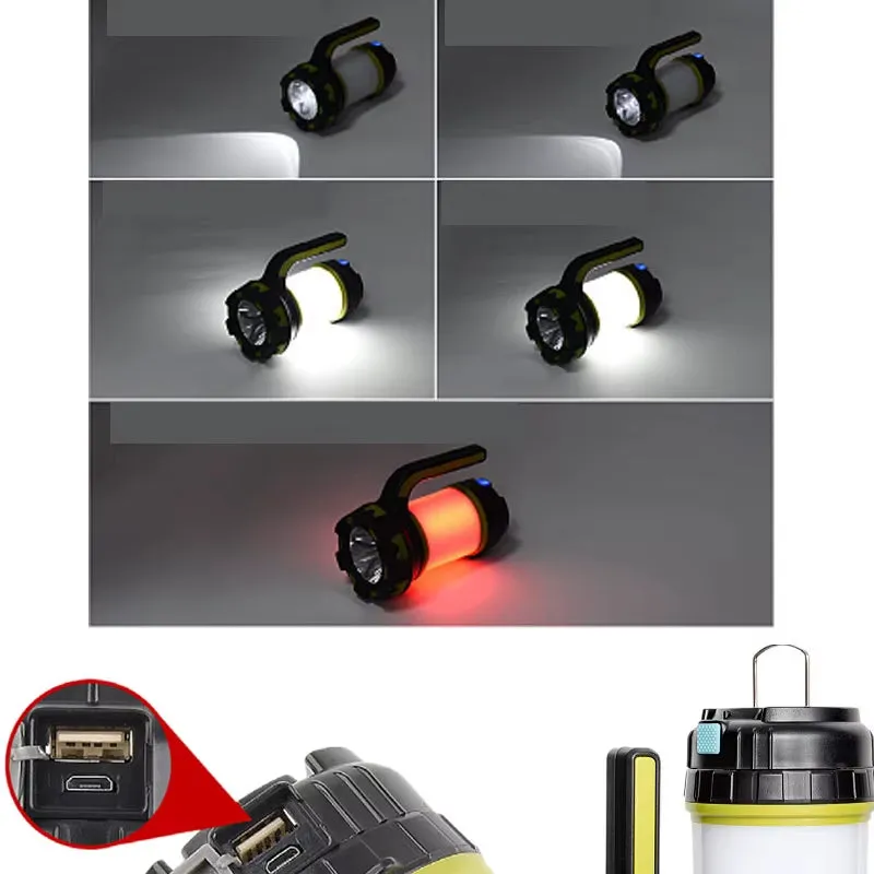 ZK30 Powerful Lantern Rechargeable LED Torch Camping Flashlight Waterproof Led Outdoor Portable Camping Lamp Torch Flash Light