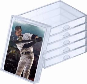 Zonon 12 Pieces Clear Deck Case, Card Organizer Compatible with MTG TCG Plastic Playing Card Case Trading Card Collection Card Box Holder for Game Cards Storage